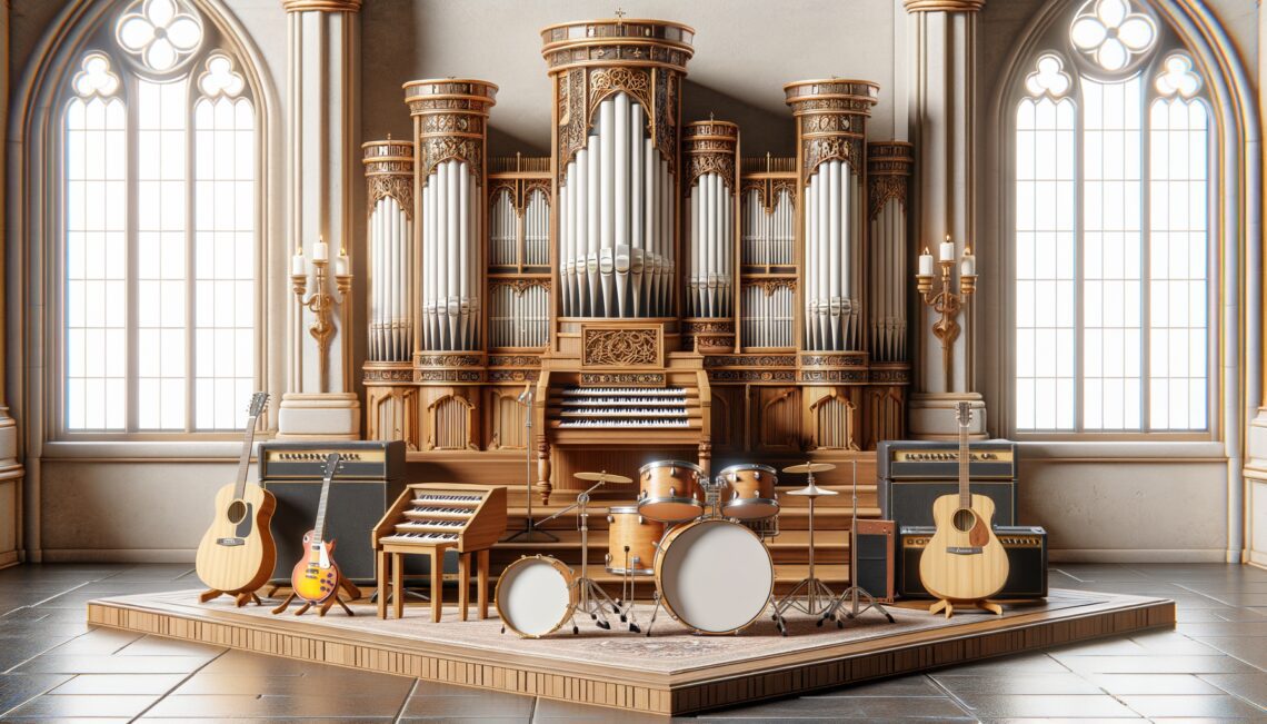 Instrumentos musicais na igreja