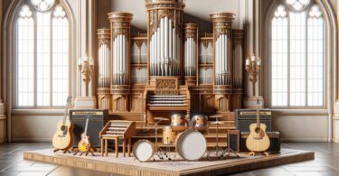 Instrumentos musicais na igreja